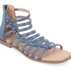 Petrra Faux Leather Ankle Gladiator Sandals