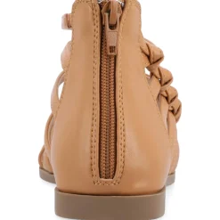 Petrra Faux Leather Ankle Gladiator Sandals