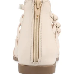 Petrra Faux Leather Ankle Gladiator Sandals