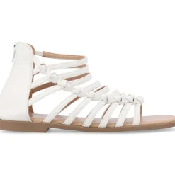 Petrra Faux Leather Ankle Gladiator Sandals