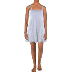 Picot Trim Cotton Sundress