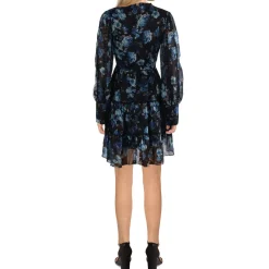 Picot Trim Ladder Stitch Shirtdress