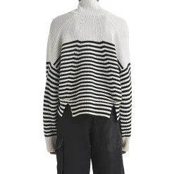 Pierce Cashmere Striped Pullover Sweater
