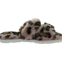 Pillar Faux Fur Slip On Slide Sandals