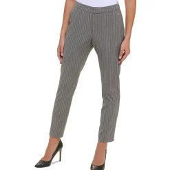 Pinstripe Stretch Ankle Pants