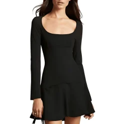 Pintuck Fit & Flare Dress