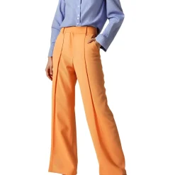 Pintuck Wool Trouser Pants