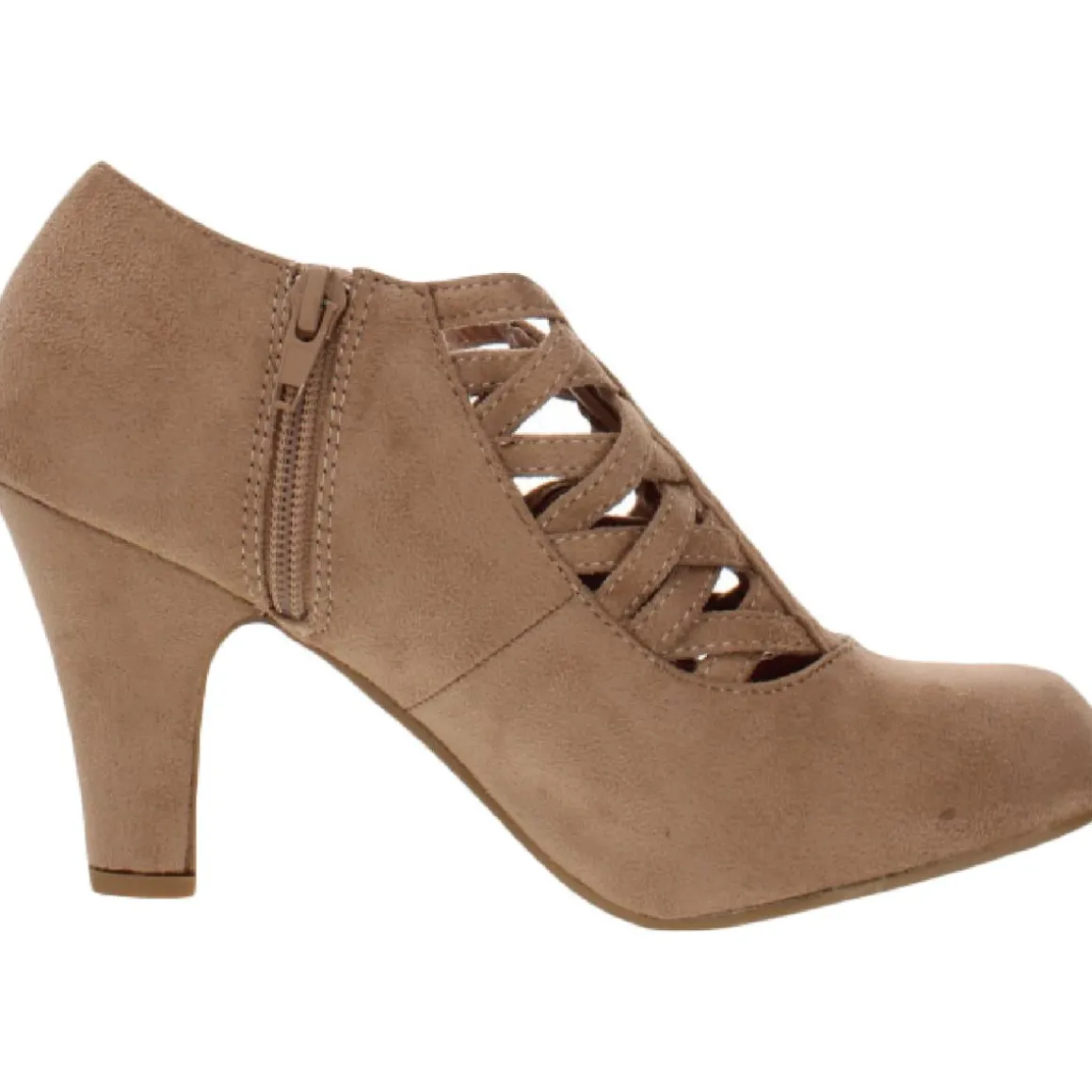 Piper Faux Suede Cut-Out Shooties