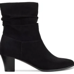 Piviee Faux Suede Zipper Ankle Boots