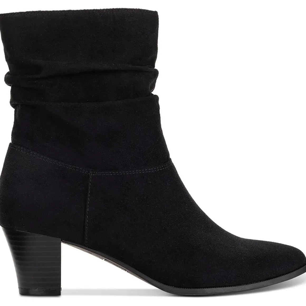 Piviee Faux Suede Zipper Ankle Boots