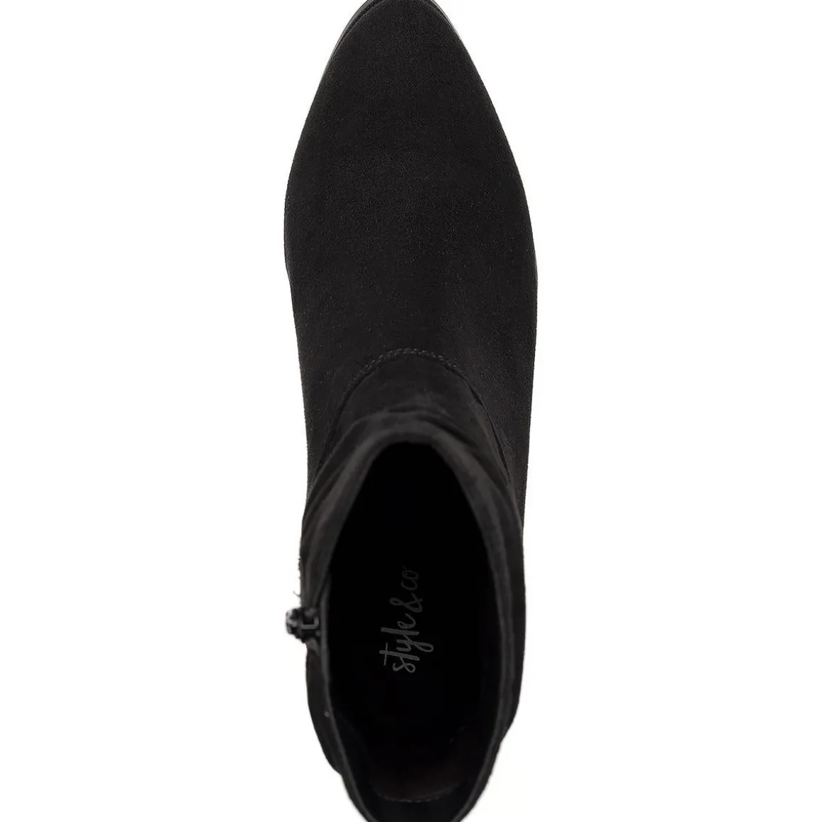 Piviee Faux Suede Zipper Ankle Boots