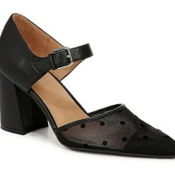 Pixie 2 Mesh Polka Dot Block Heels