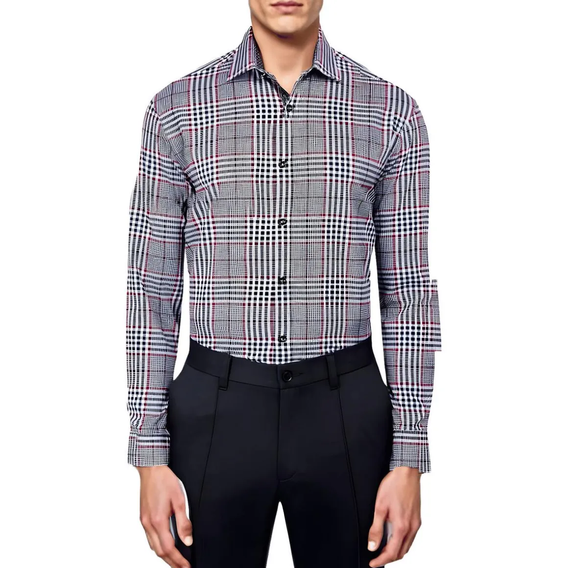 Plaid Button-Down Shirt