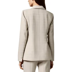 Plaid Double-Breasted Blazer