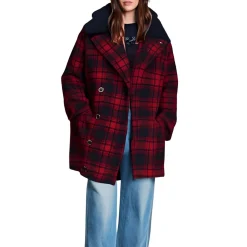 Plaid Pea Coat