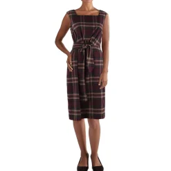 Plaid Sheath Dress