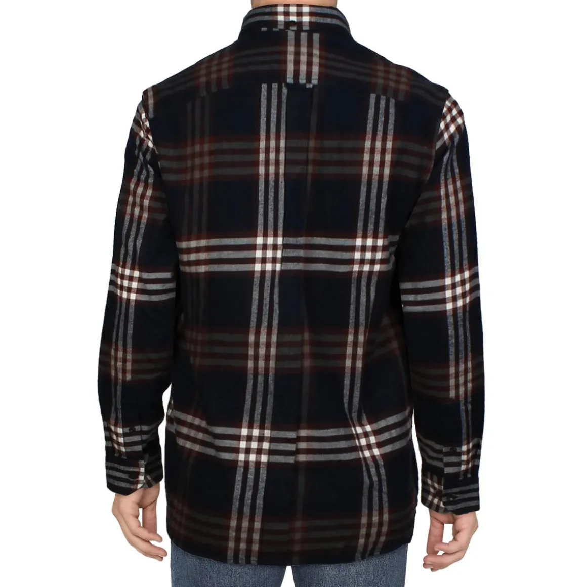 Plaid Flannel Button-Down Shirt