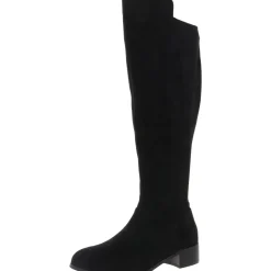 Plaid Knee-High Boots