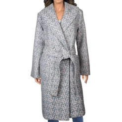 Plaid Metallic Long Coat