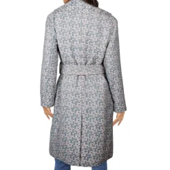 Plaid Metallic Long Coat