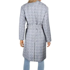 Plaid Metallic Long Coat