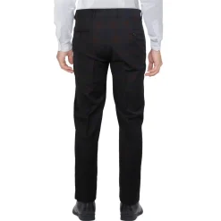 Plaid Wool Dress Pants