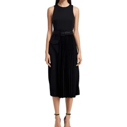 Pleated Midi Dress