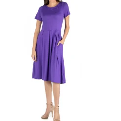 Pleated Shirtdress
