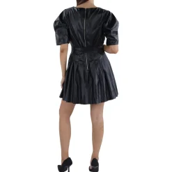 Pleated Above Knee Mini Dress