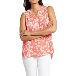 Pleated Button Down Blouse