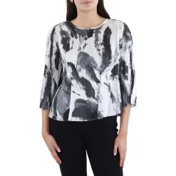 Pleated Rayon Blouse