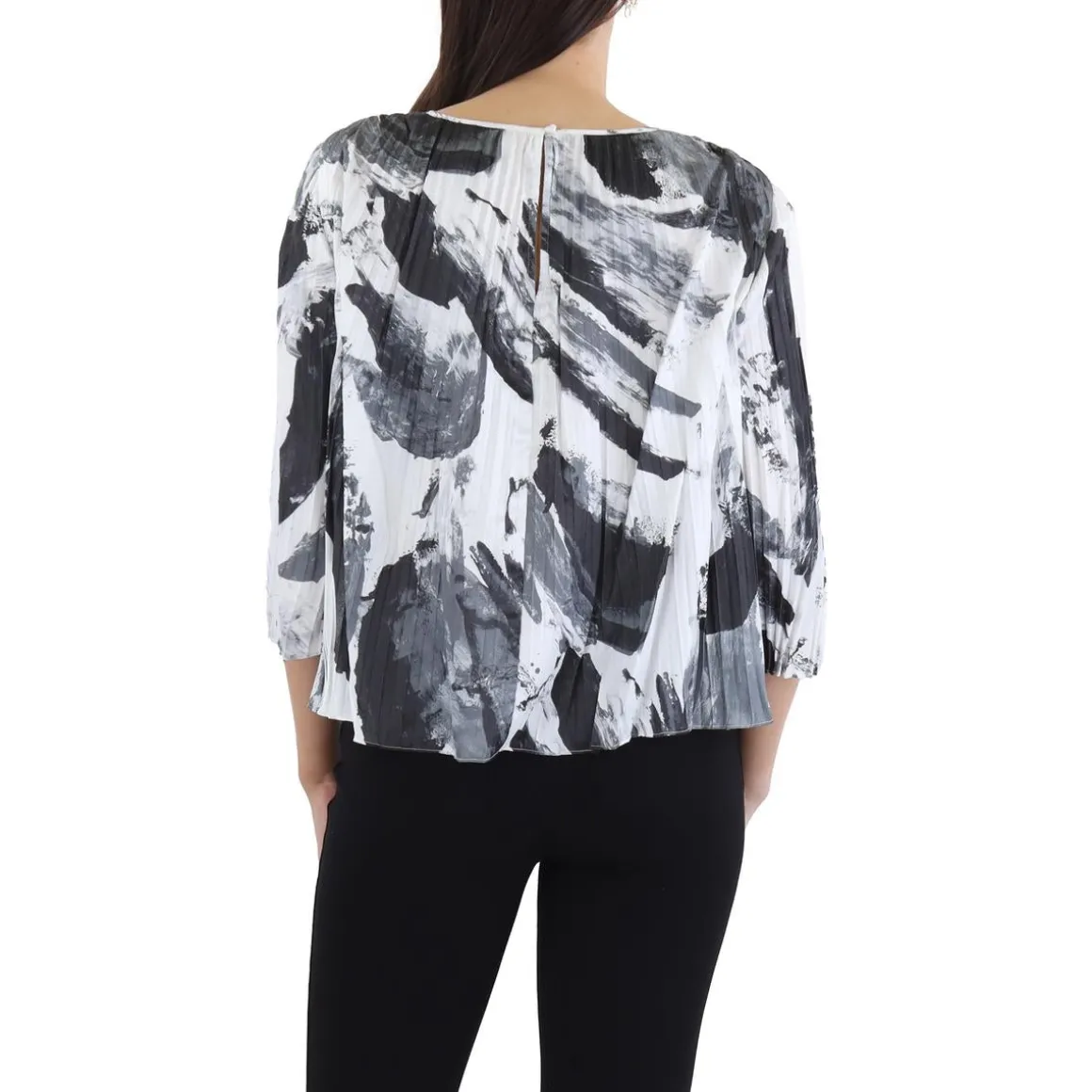 Pleated Rayon Blouse