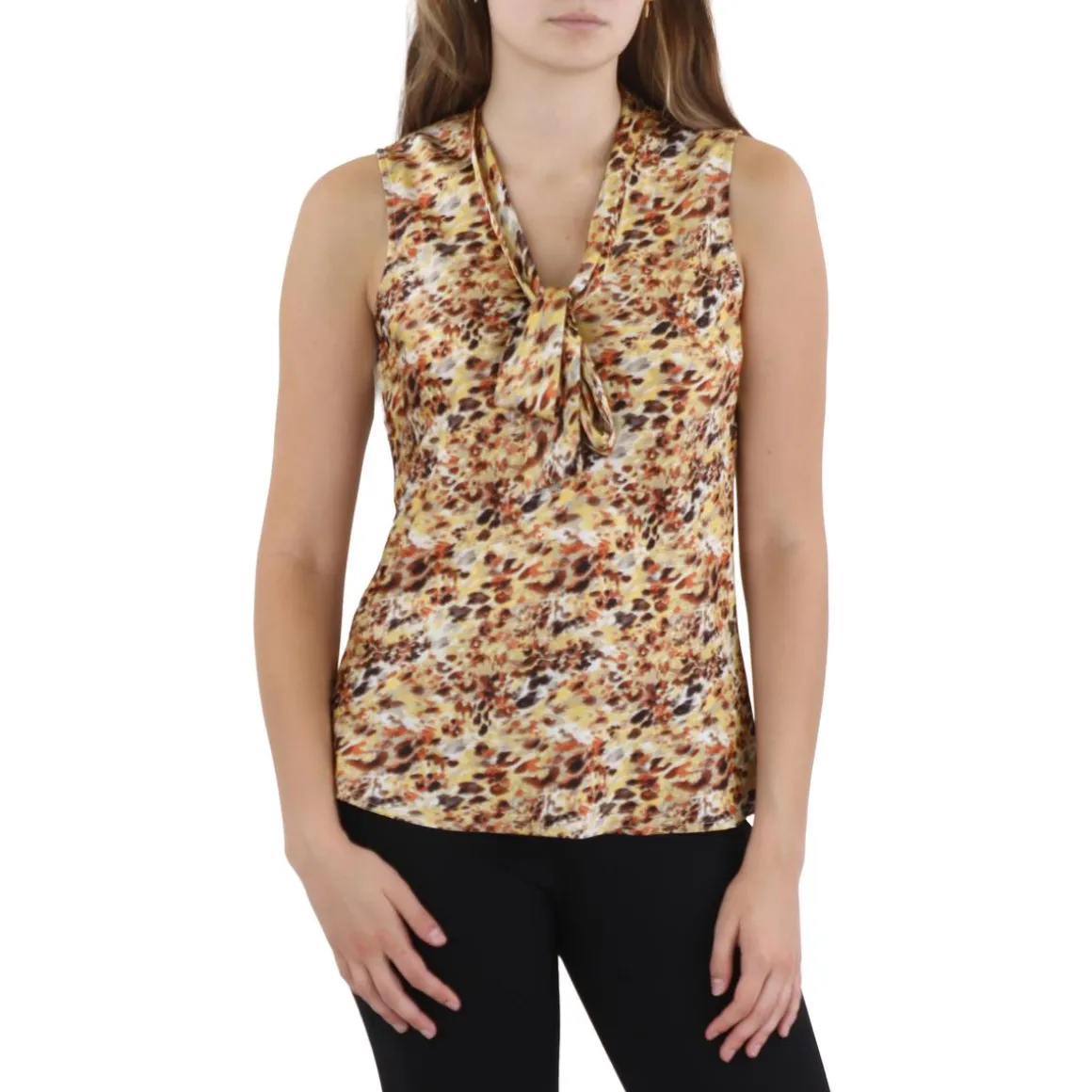 Pleated Sleeveless Shell