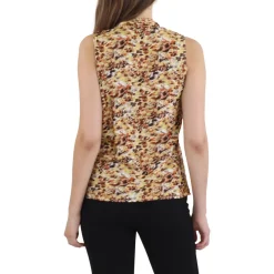 Pleated Sleeveless Shell