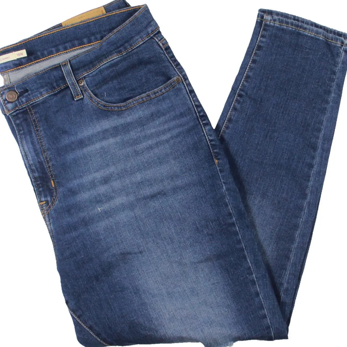 Plus 721 High Rise Skinny Distressed High Rise Skinny Pants