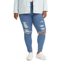 Plus 720 High-Rise Destroyed Skinny Jeans