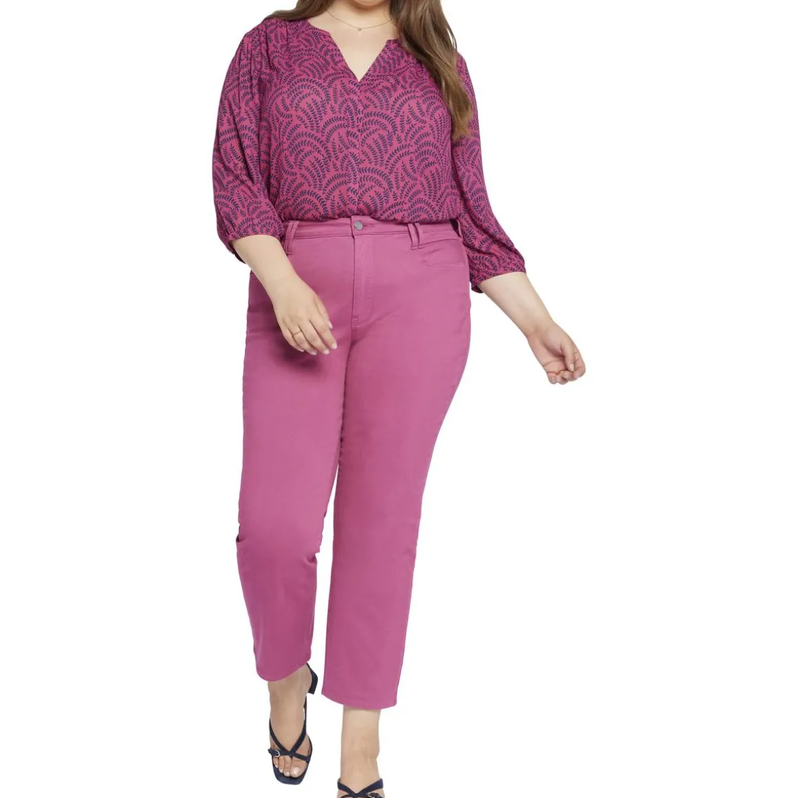 Plus Bailey Stretch Denim Straight Leg Jeans