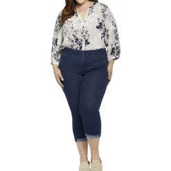 Plus Chloe Stretch Denim Capri Jeans