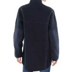 Plus Collar Faux Fur Fleece Jacket