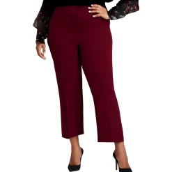 Plus Compression Fit Straight Leg Pants