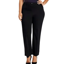 Plus Compression Fit Straight Leg Pants