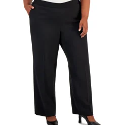 Plus Crepe Wide Leg Trouser Pants