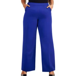 Plus Crepe Wide Leg Trouser Pants