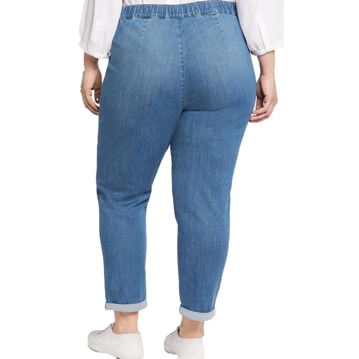 Plus Denim Cotton Jogger Jeans