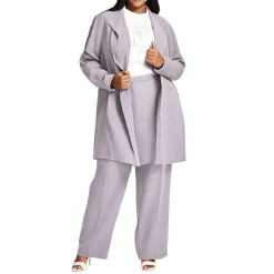 Plus Drapey Crepe Cardigan Sweater