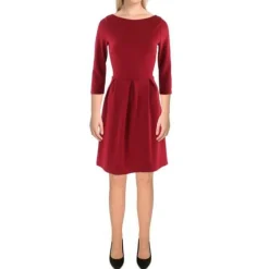 Plus Fit & Flare Long Sleeve Fit & Flare Dress