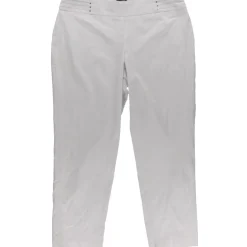 Plus Flat Front Slim Leg Casual Pants