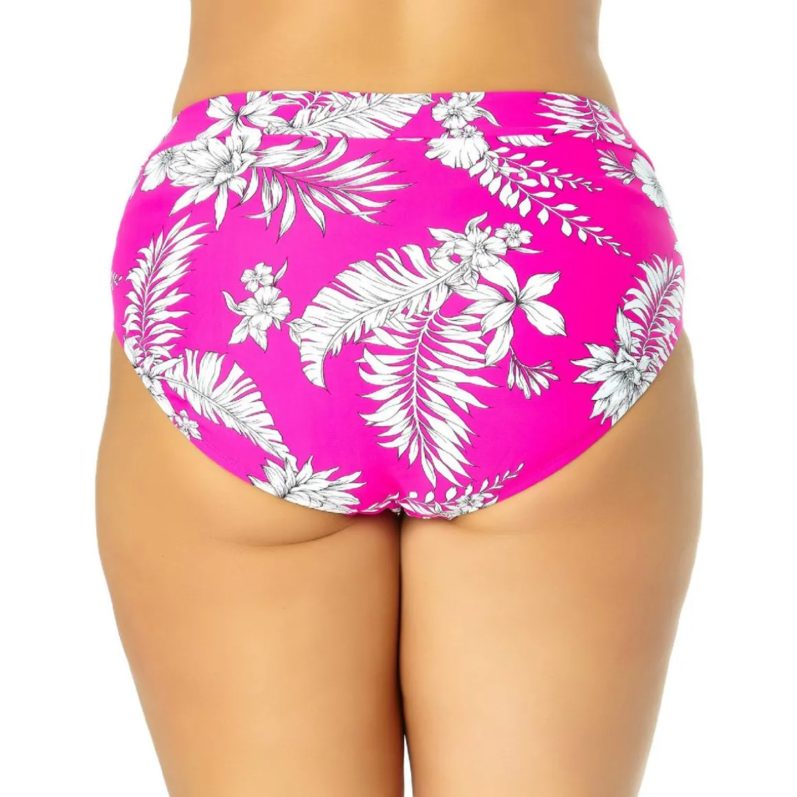 Plus Floral Banded Swim Bottom Separates