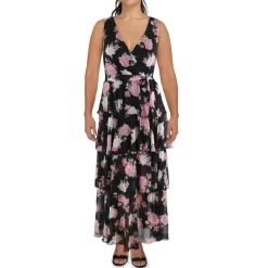 Plus Floral Print Maxi Dress