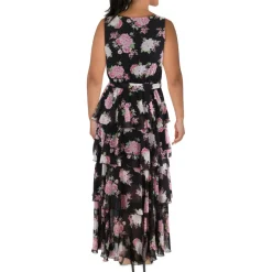 Plus Floral Print Maxi Dress